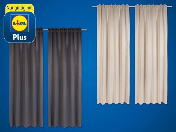 Blackout Vorhangschal-Set, 2-teilig