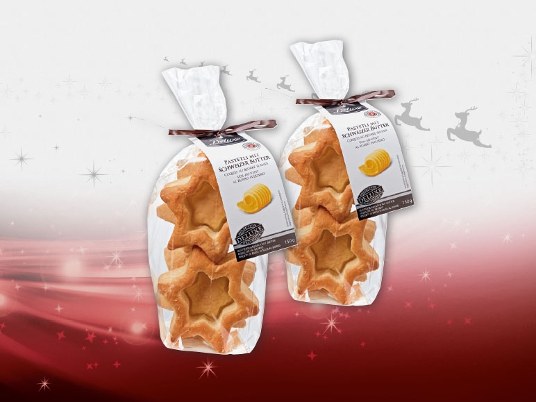 Stuzzichini svizzeri di pasta sfoglia al burro a forma di stella