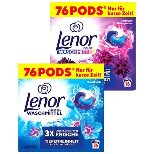 LENOR Pods de lessive 76 cycles de lavage