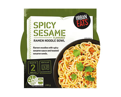 Urban Eats Spicy Sesame Flavoured Ramen Noodle Bowl 240g