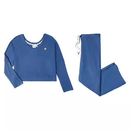 Ladies ALDI Gear Cozy Ribbed Set - Blue, L