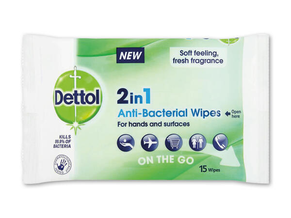 Dettol hand wipes 2i1