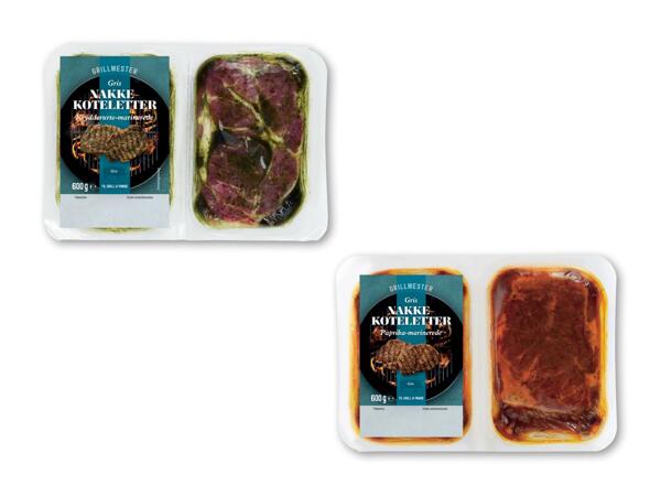 GRILLMESTER Marinerede nakkekoteletter