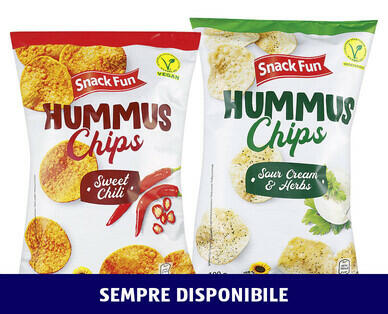 SNACK FUN 
 CHIPS ALL'HUMMUS