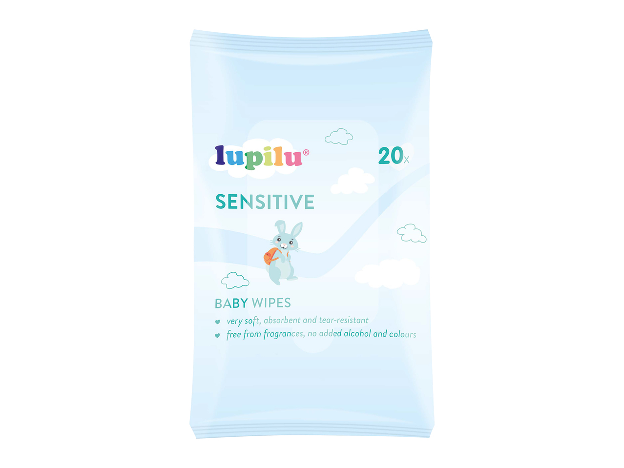 Lingettes humides bébé format voyage