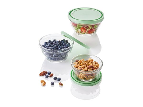 Livarno Home Glass Bowl Set - 5 Pack - Green