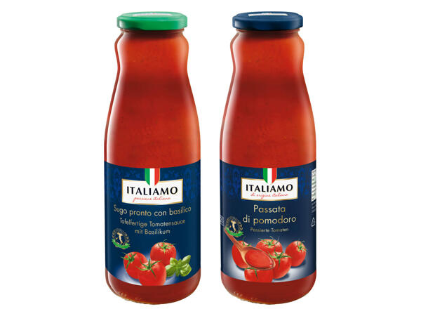 ITALIAMO Passata di pomodoro oder Sugo Pronto con basilico