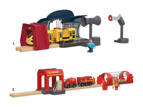 Set technologique de chemin de fer en bois