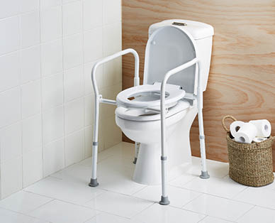 Folding Over Toilet Frame