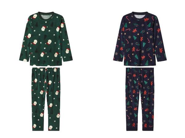 Chlapecké vánoční velurové pyžamo