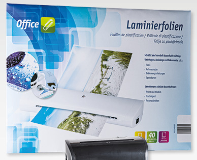 Feuilles plastifiées OFFICE