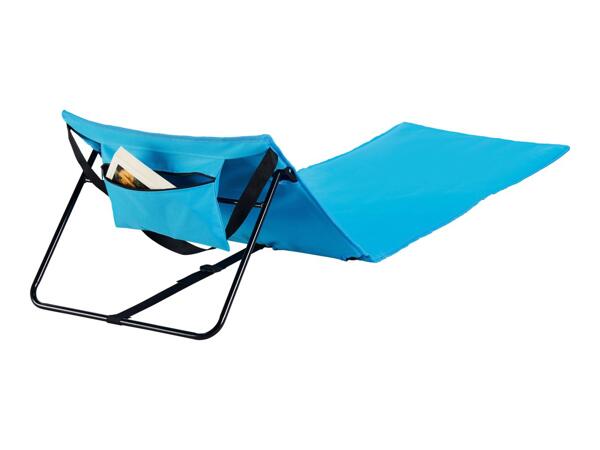Blue Crivit Beach Lounger