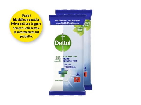 Panni detergenti per disinfettare Dettol