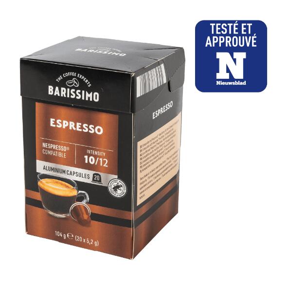 BARISSIMO(R) 				Capsules de café espresso ou ristretto