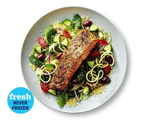 Fresh Atlantic Salmon with Greek Herbs
