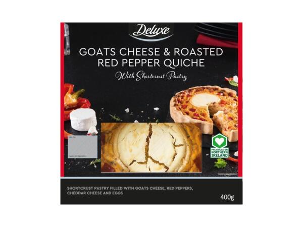 Goat Cheese & Red Pepper Quiche