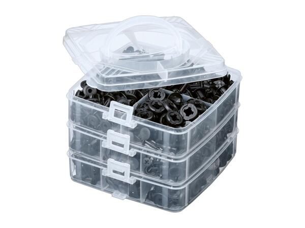 Parkside Fastening Clips and Cable Ties - 630 Pieces