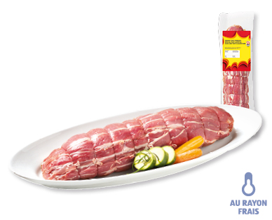 Rôti de veau grenadin, bardé de lard de veau