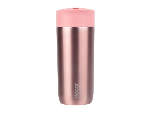 Insulated Double Wall Coffee Cup/​Mug - Pink