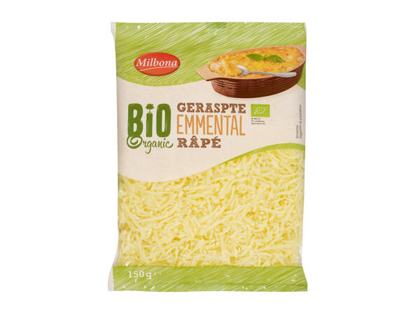 Geriebener Bio-Käse