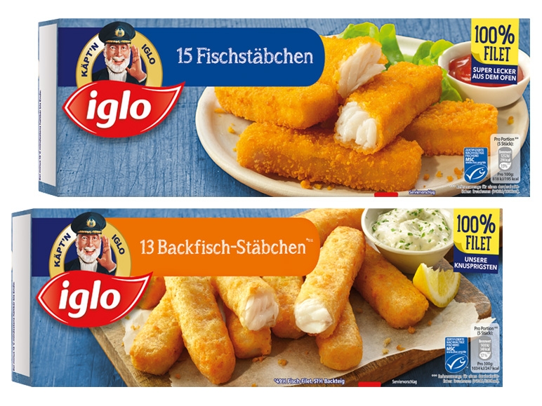 IGLO Backfisch oder Fischstäbchen
