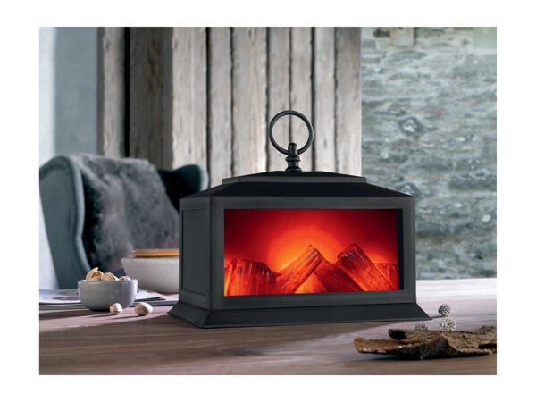 Livarno Home LED Fireplace Style Lantern