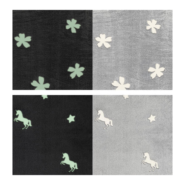 Flanell-Kuscheldecke "Glow in the Dark"