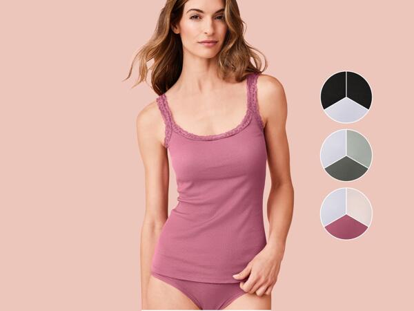 Ladies' Vest Tops with Lace