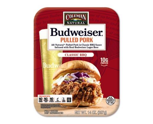 Coleman Natural 
 Budweiser Pulled Pork Classic or Spicy