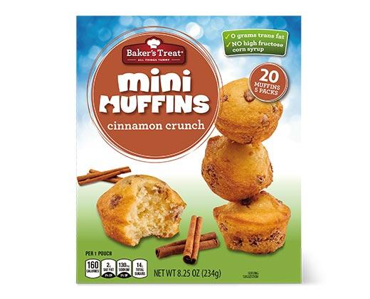 Baker's Treat Cinnamon and Cotton Candy Mini Muffins