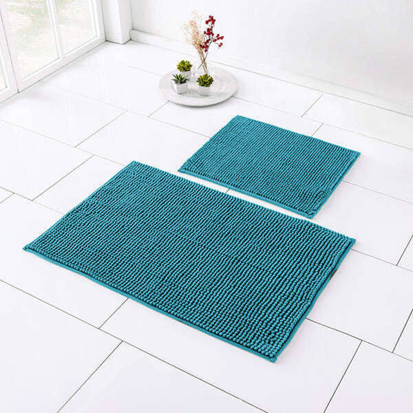 XXL-Chenille-Badteppich oder Badteppich-Set 2tlg.