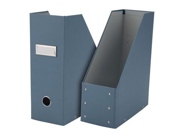 Crelando Blue Magazine File - 2 Pack
