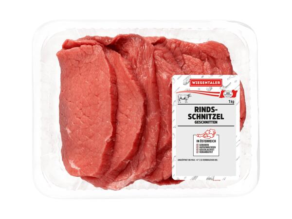 Frische Rindsschnitzel