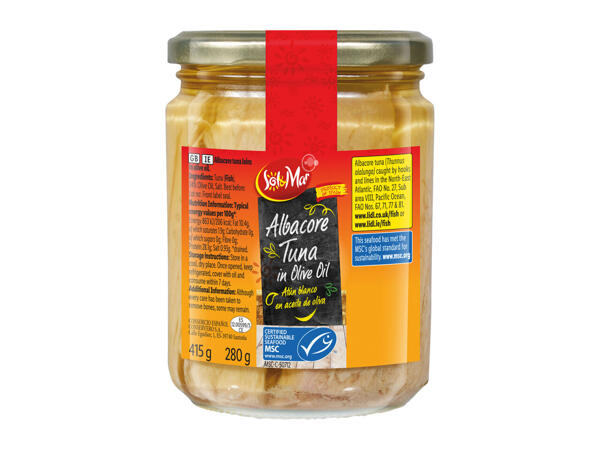 Sol & Mar Albacore Tuna in Olive Oil - Lidl - Great Britain - Specials ...