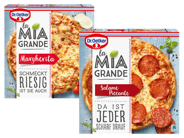 Dr. Oetker La Mia Grande Margherita oder Salame Piccante