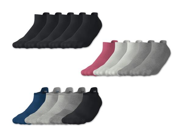 Damen/Herren Sport-Sneakersocken, 5 Paar