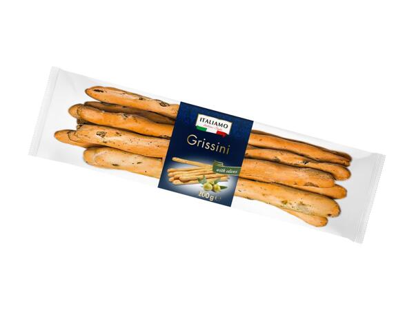 Grissini mit Oliven