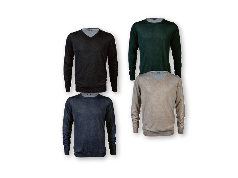 LIVERGY Men's Fine Knit Jumper