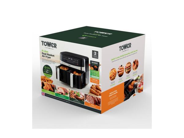 Tower 9L Dual Basket Air Fryer