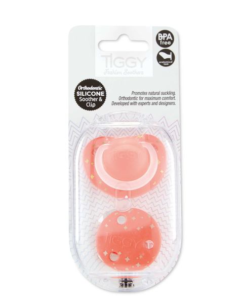 6-18 Months Red Soother & Clip