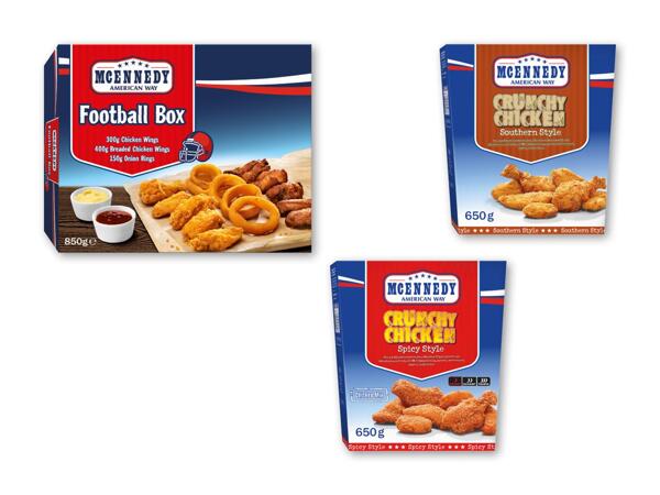MCENNEDY Amerikansk-inspireret football eller chrunchy chicken box