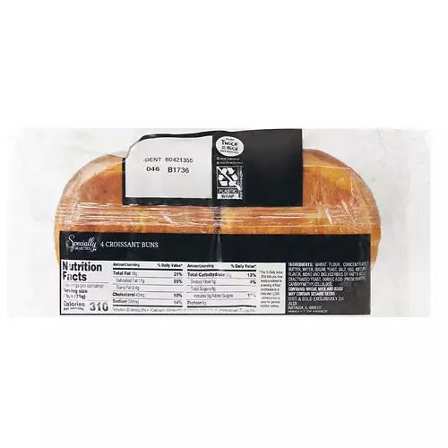 Croissant Rich Butter Flavor Buns, 4 count