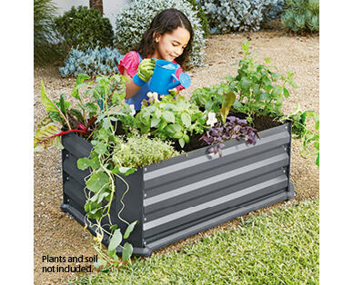 Vegetable Garden Bed with Base - Slate Grey