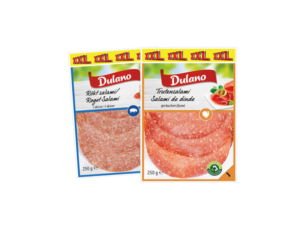 Skivad rökt salami