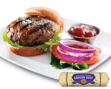 Fresh 73% Lean Ground Beef Chub