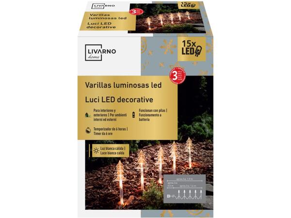 LED Stake Lights With Ground Spike, 4 or 5 Pieces