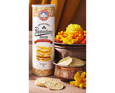 Uncle Saba's Poppadoms 70g