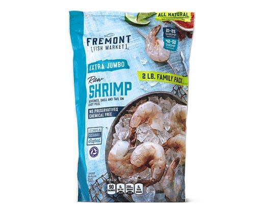 Fremont Fish Market 
 Extra Jumbo EZ Peel Raw Shrimp