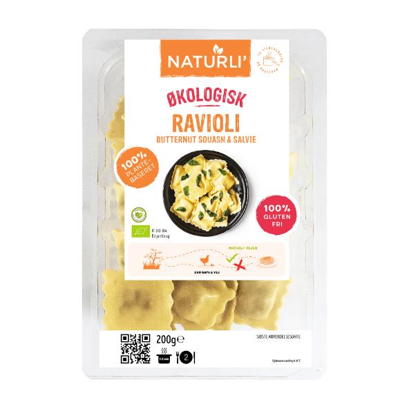 Økologisk glutenfri ravioli