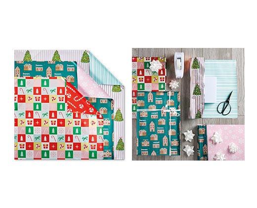 Merry Moments 3pk Premium Reversible Gift Wrap